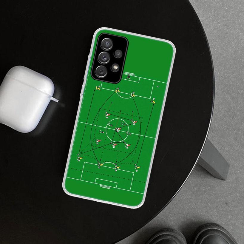 Football Soccer Tactics Time Phone Case Cover for Samsung Galaxy A12 A22 A32 A52 A72 A02S A51 A50S A31 A20S A10S Note 20 Ultra 1