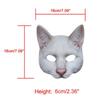 1pc Halloween Carnival Masquerade Digital Print Animal Cat Mask AVE