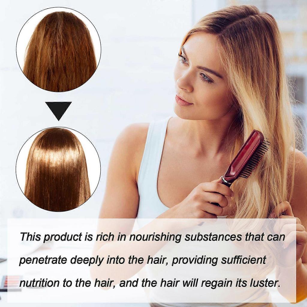 Protein Straightening Hair Cream Smooths Frizz, Repairs Split Ends and Damaged Hair, and Provides No-stretch Hair Treatment.