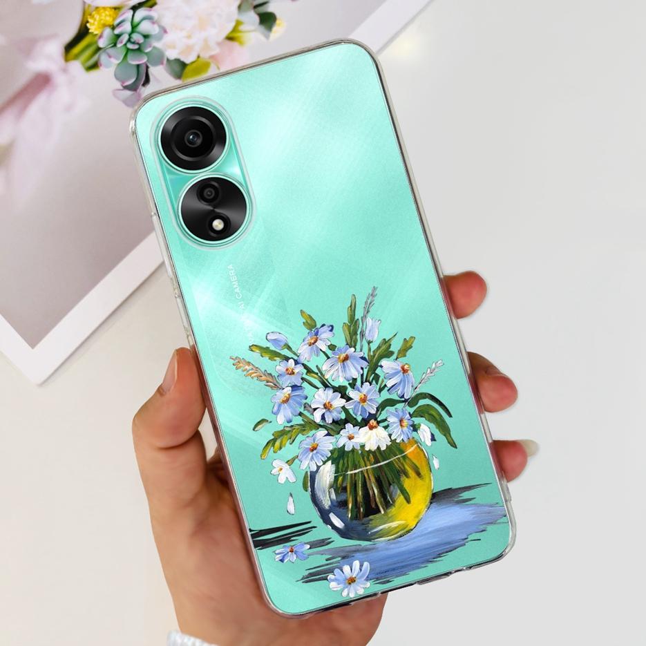For Oppo A78 4G Case CPH2565 Stylish Painted Cover Soft Silicone Phone Case For Oppo A78 A 78 OppoA78 5G Back Cover Fundas Coque