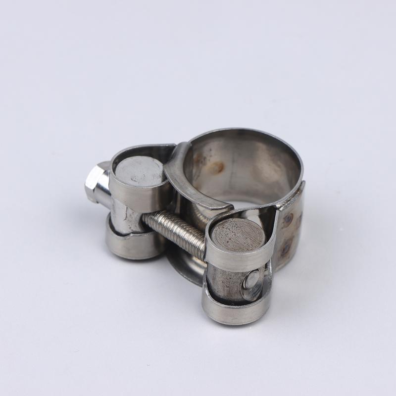 2Pcs Stainless Steel Strengthens European Style Hose Clamp Exhaust Circular Air Water Pipe Clip Sealing Welding Repair Tool