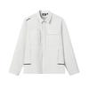 White Fashionable Personality Trendy Classic Sports Casual Versatile Comfortable Woven Jacket Men Jackets F11M613403FGY