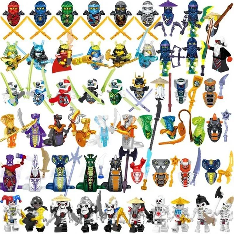 MINISO Anime Characters 24 Pieces Ninjago Mini Figure Building Block Toys Mini Doll Doll Figure Block Kids Toys Birthday Gifts