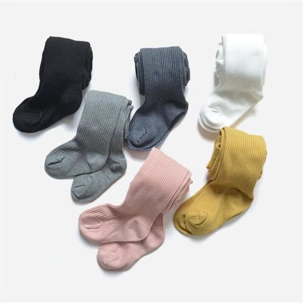 Solid Color Baby Leggings Soft Children Pantyhose New Knitted Stockings  Autumn Season