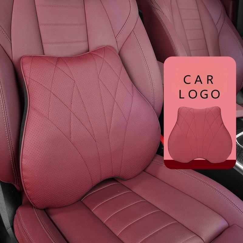 Car Waist Pillow For 2024 2025 Four Season Universal Vehicle Cushion Headrest Lumba Waist Pillow Automotive Interior Accessories