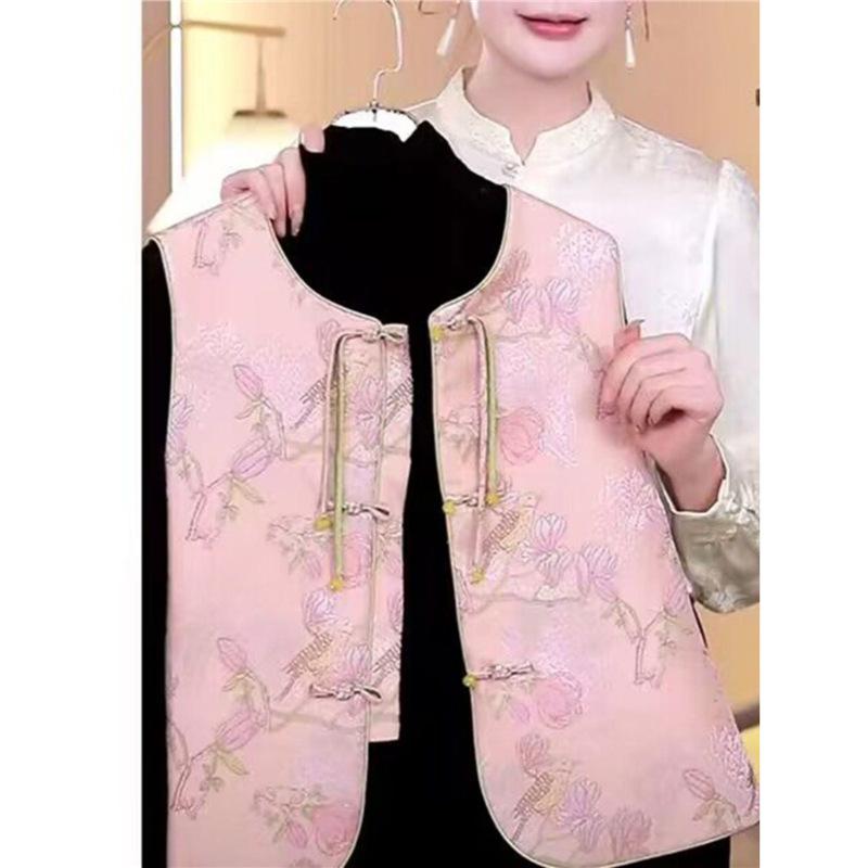 2025 New Jacquard Vest Women's Foreign Wear Fashion Vest Women's Vest