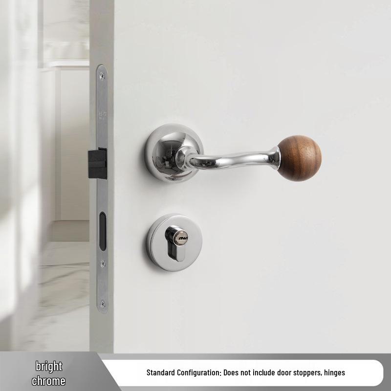 Bureau White Travertine Magnetic Silent Door Handle for Modern Luxury Bedrooms