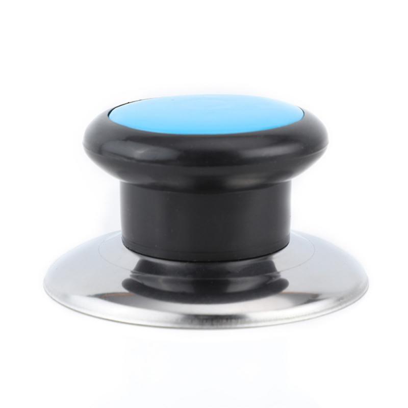 Pot Pan Lid Cover Anti-scalding Pot Plastic Kitchen Gadgets Pot Lid Handle Stainless Steel Base Kitchen Flip Cover Modern