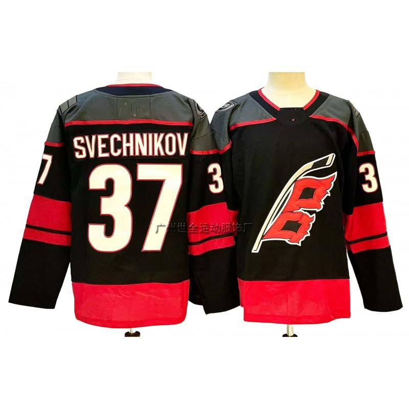 Pánský retro vyšívaný dres na lední hokej Týmová uniforma Tréninkové tričko Se jménem hráče AHO SVECHNIKOV