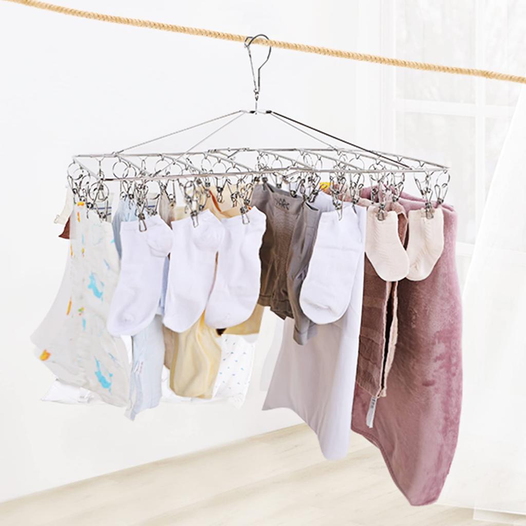 Titiroba Clothespin Laundry Laundry for Large 15 Spare (TITIROBA) 52-Pinch Hanger, Pull-together, All-Stainless Steel, Hanger, Pinch, Laundry, Towels,