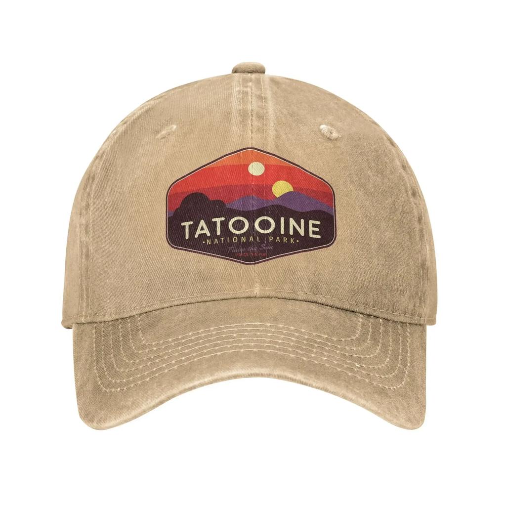Tatooine National Park the Fun Baseball Cap Casual Distressed Washed Headwear Unisex Outdoor Running Golf Soft Caps Hat