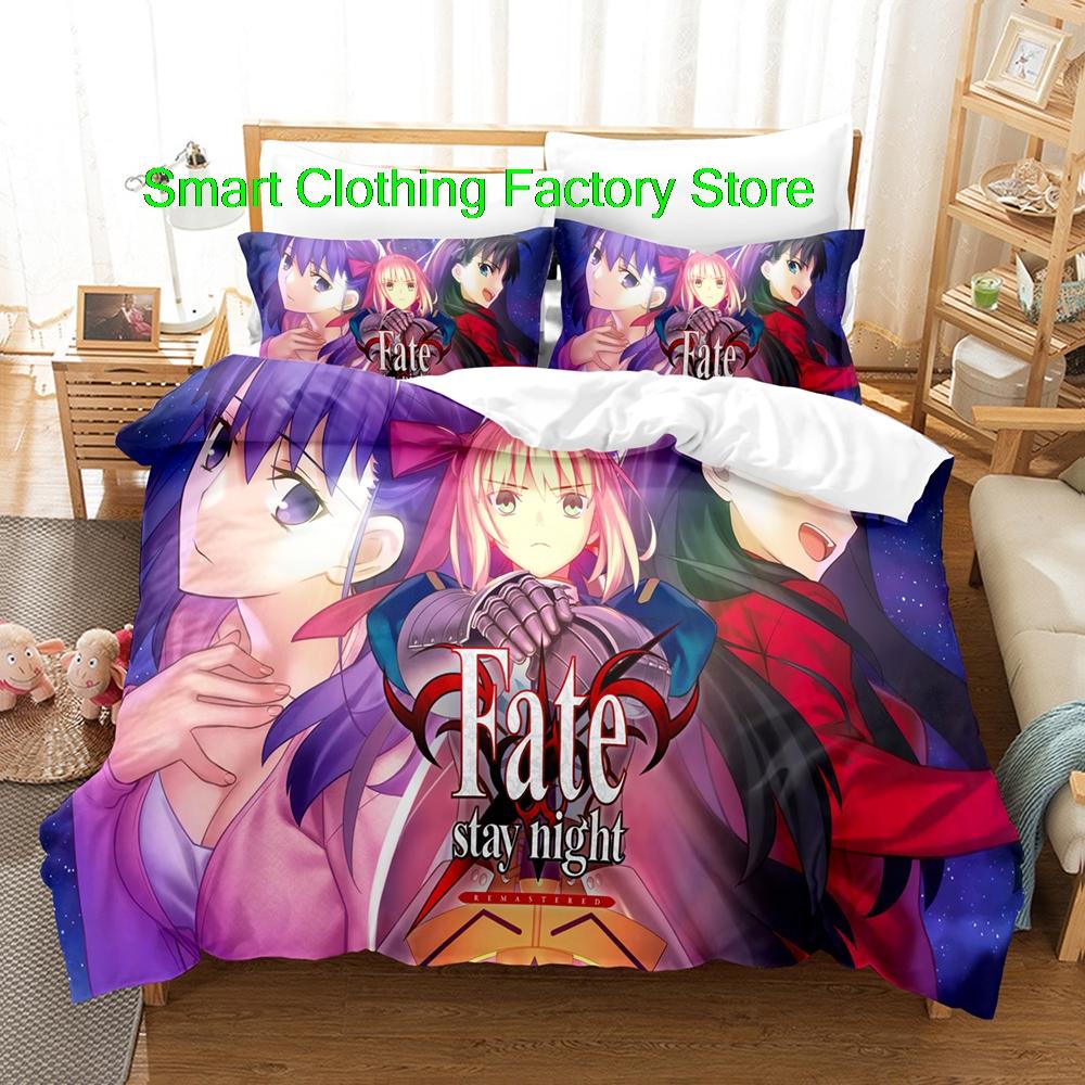 Fatestay Night Bedding Set Single Twin Full Queen King Size Bed Set Teenagers Bedroom Duvetcover Sets Fashion Bed Sheet Set