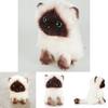 20cm/26cm Siamese Cat Plush Toy Cute Soft Gift Blue Sequins Eyes Dolls