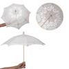 Embroidery Flower Girl Umbrella 26/31/43/53cm Kids Sun Umbrella  Bride Wedding Gift