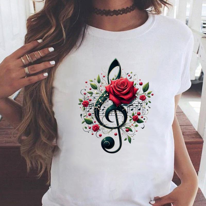 (Asian Size) Leopard Style Cute Women's Top Print O-neck Short Sleeve T-shirts Fashion Female Casual T Clothing Graphic Tee