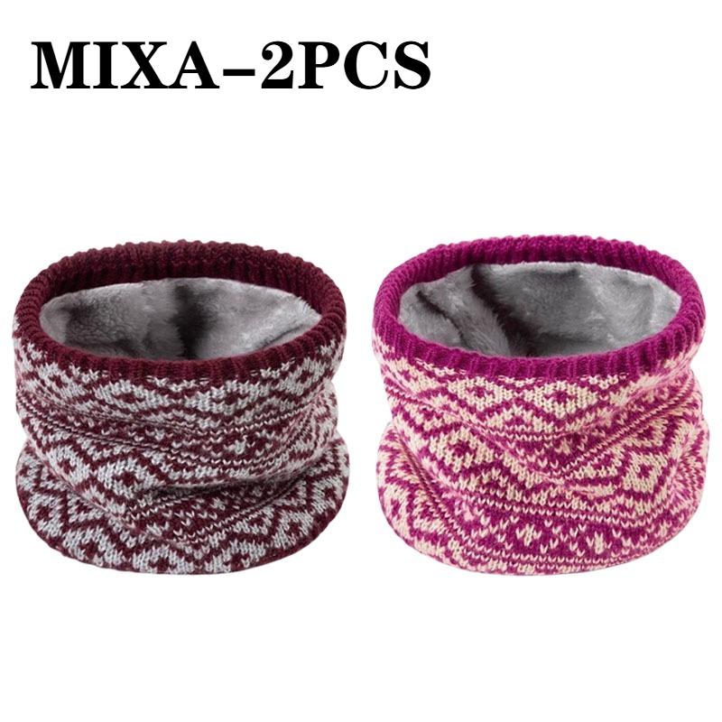 Fashion Soft Knitted Neck Warmer Sports Scarf for Women Men Face Cover Winter Running Skating Hiking Cold-Proof Thick Collar