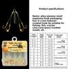7pcs Set Anti Winding Springs Fishing Tackle Explosion Design Lure Trap Hooks  Fishing Bait