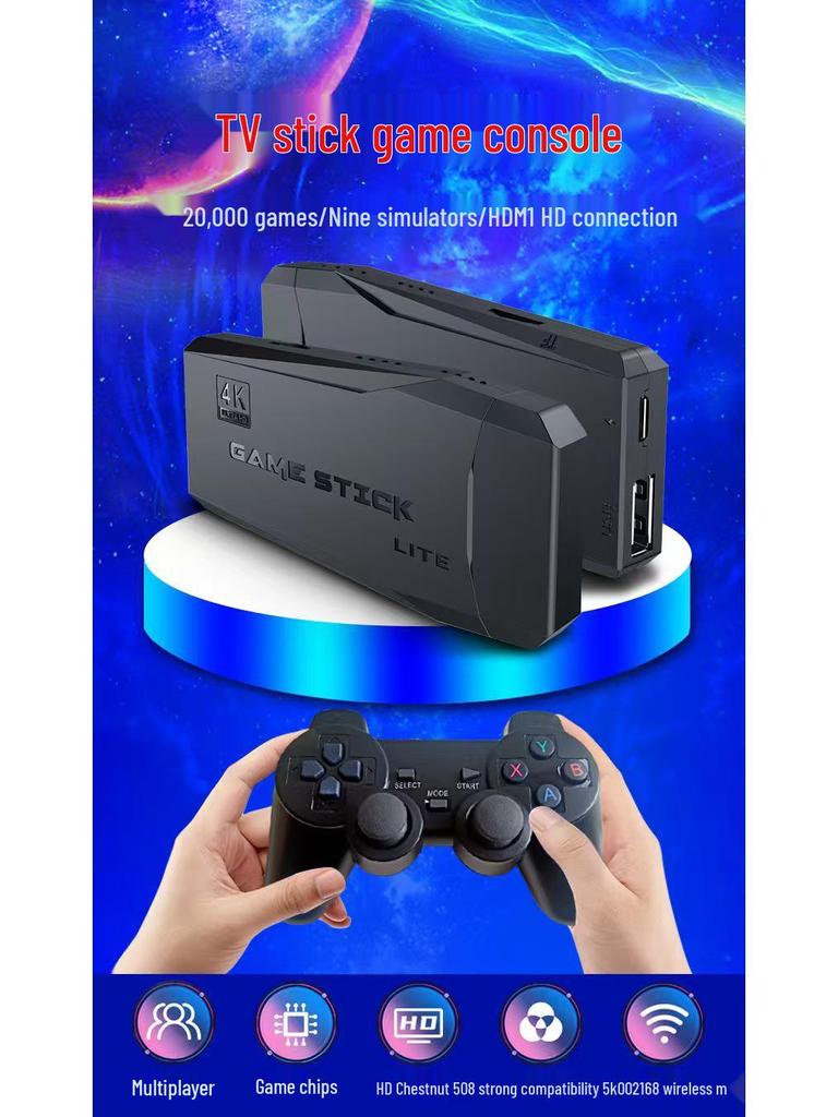 M8 Retro Wireless Arcade Game Console with Dual Joysticks for HD TV
