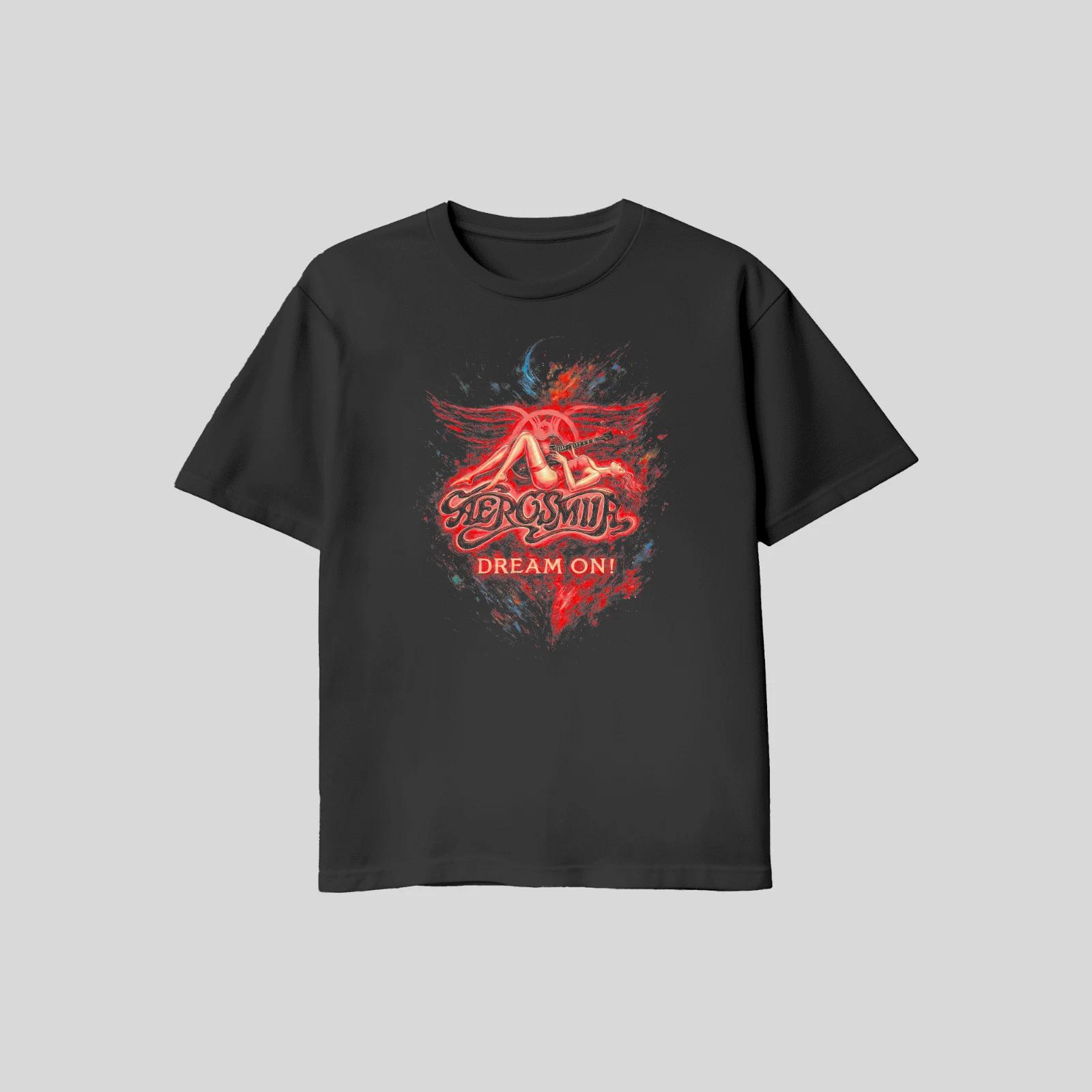 Unisex Adult Casual Graphic Aerosmith Dream On Steven Tyler T Shirt... S