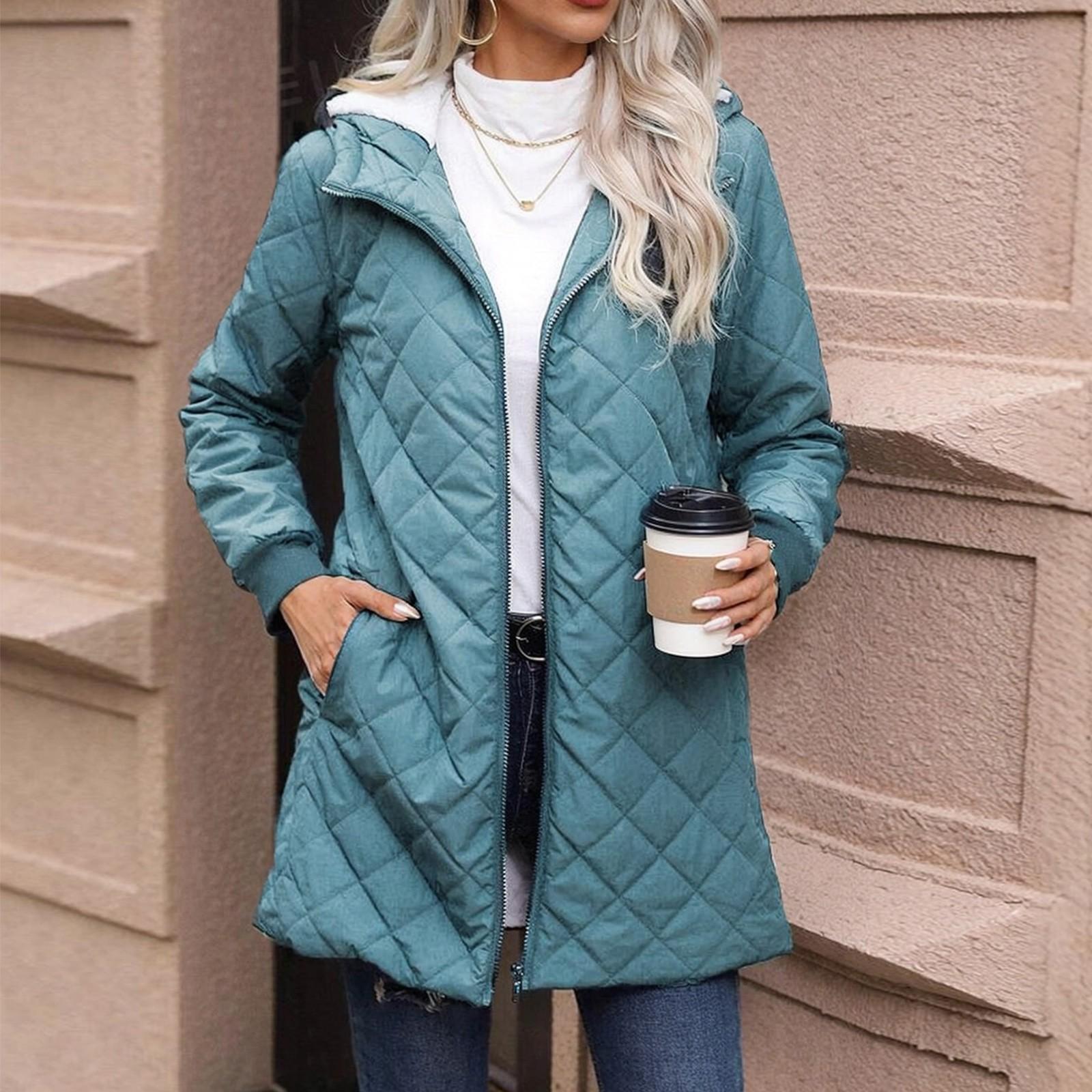 

Женские пальто с капюшоном, уличный ветрозащитный плащ с капюшоном, однотонная тренчкот-куртка XXL синий