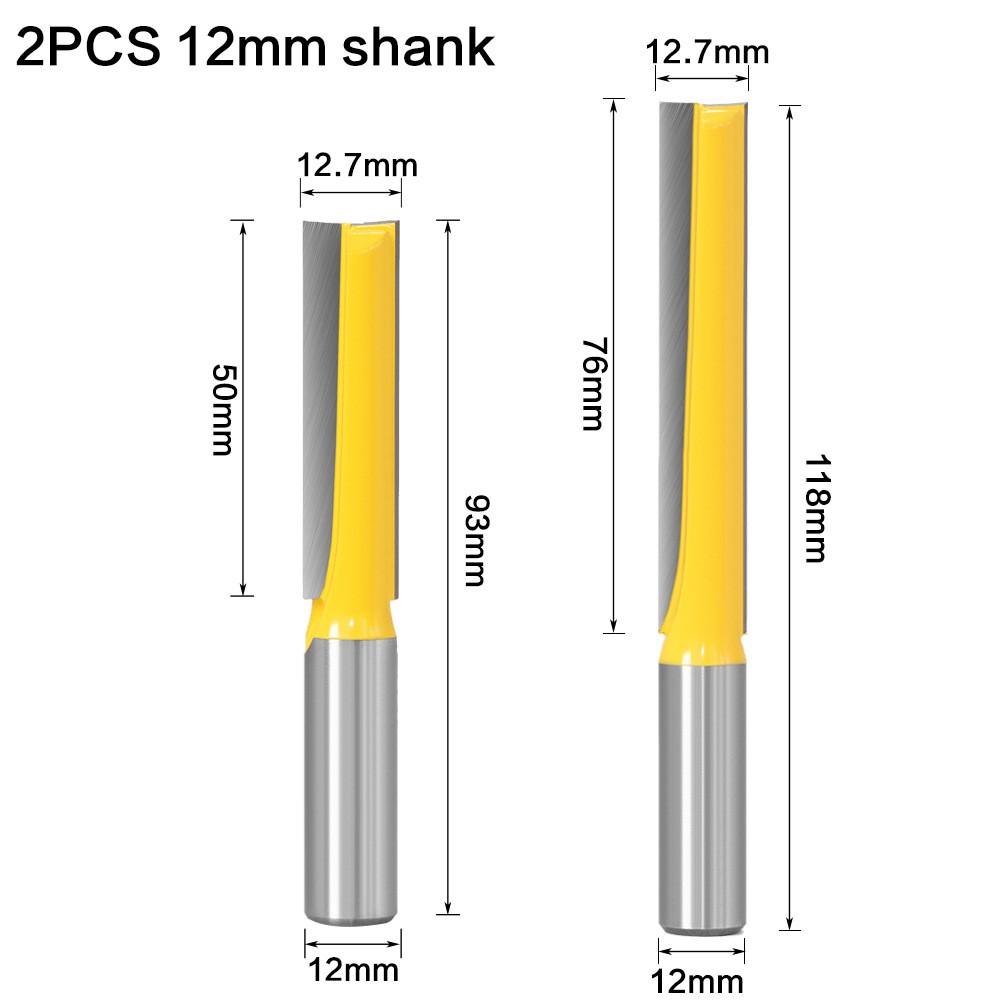 

Высококачественная фреза для деревообработки с длинным хвостовиком 12 мм, хвостовик 1/2 дюйма 2Pcs 12mm Shank