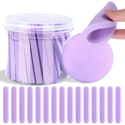 50 PIEZAS Esponja Limpiadora Facial Compresible con Caja de Almacenamiento Esponja Limpiadora Facial para Desmaquillante Esponja Limpiadora Facial Redonda Herramienta de Belleza para el Cuidado de la Piel