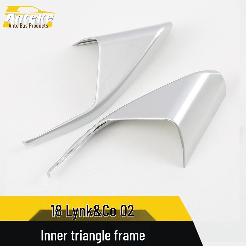 Lynk&Co 02 Interior Triangle Decorative Frame: Electroplated Bright Car Window Accessory for 18 Models