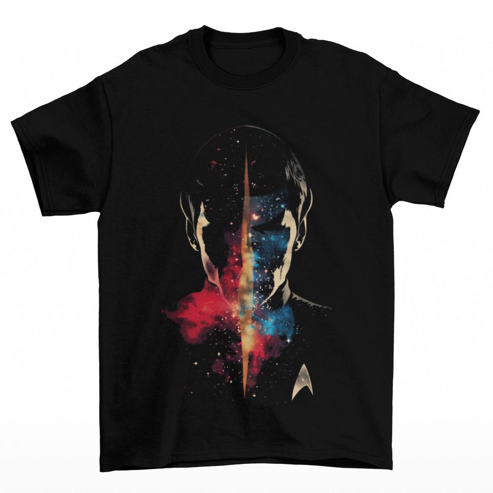 

Spock Universe T-Shirt Unisex Cotton Adult Vulcans Klingons Trekkies Starfleet 4XL