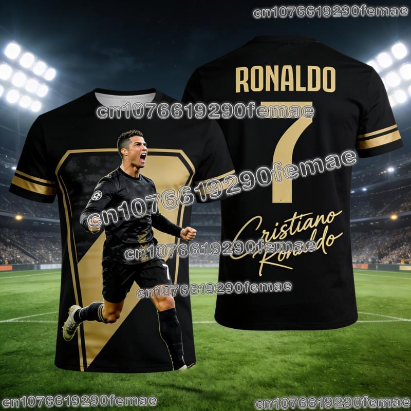 

2026 Ronaldo #7 Fan Edition Football Jersey for Adults and Kids Breathable and Comfortable Soccer Training Shirt for Summer 6XL