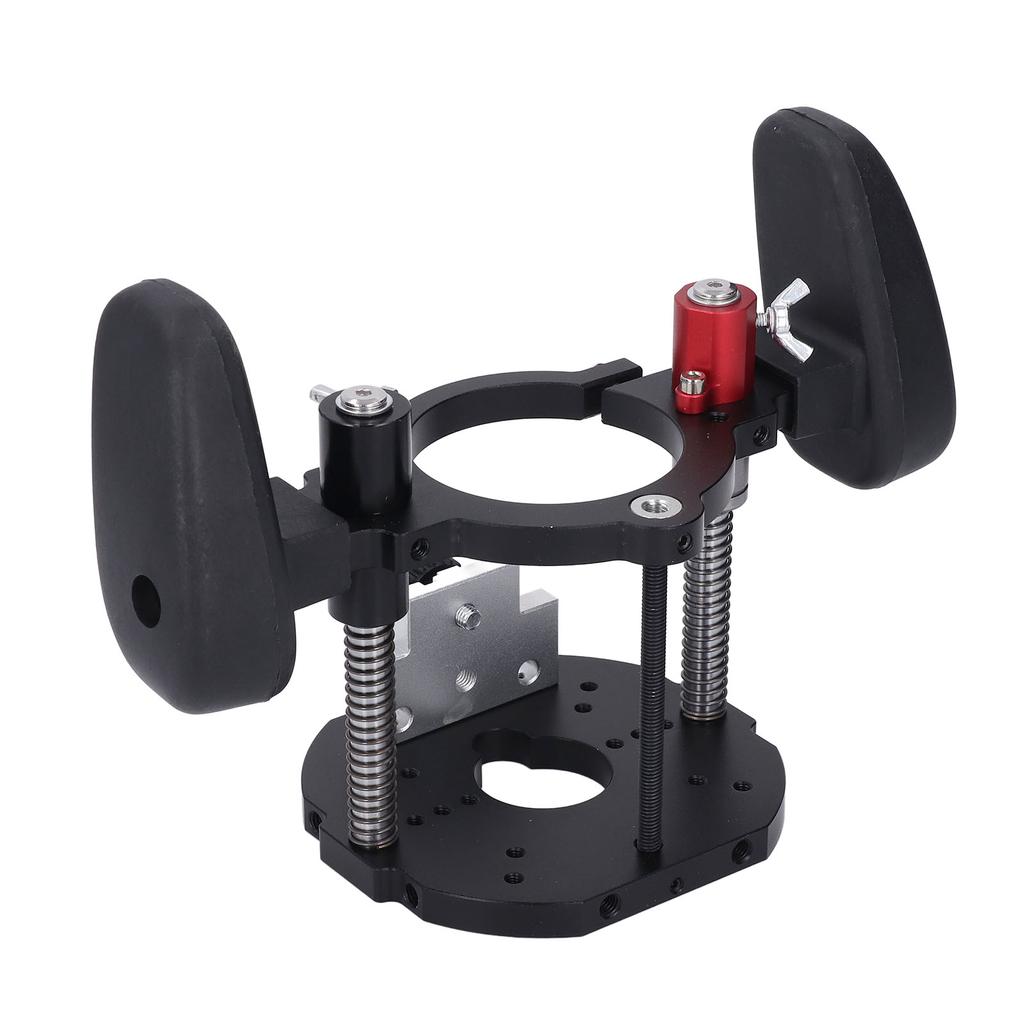 Router Lift System 63.5-65mm Adjustable Aluminium Alloy Router Table Lifting System Base for Woodwor