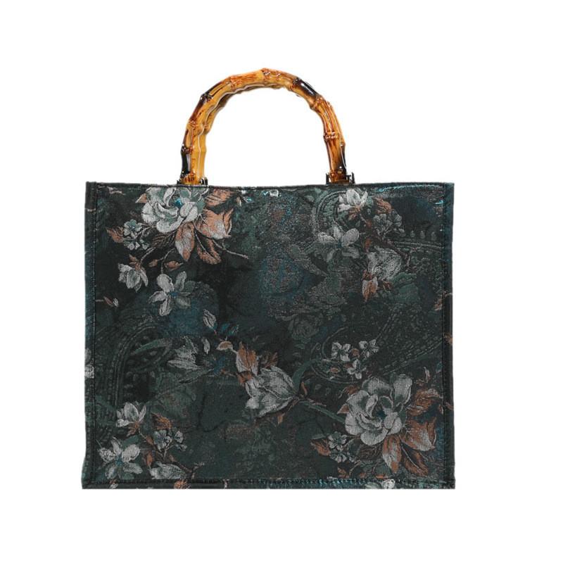 Pvc Sequin Embroidery Tote Bag With Zipper Closure For Casual Travel And Shopping