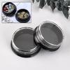 10Pcs Black Nail Art Storage Flat Bottle Empty Nail Glitter Powder Nail Decoration  Box Refillable Can Tin For Balm