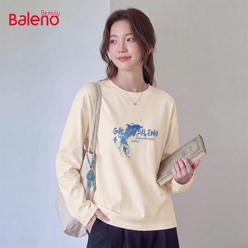 Baleno Women's Pure Cotton Long Sleeve Graphic T-Shirt