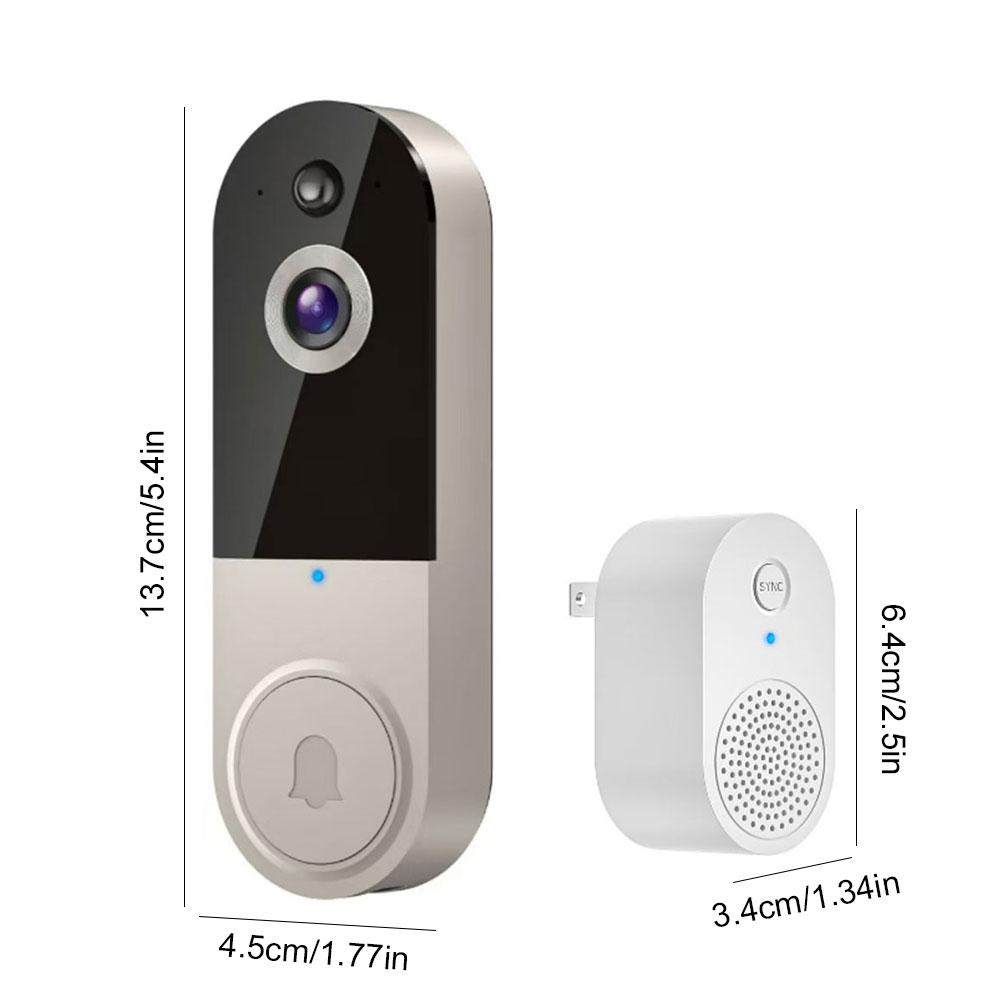 1080P Wireless Video Doorbell Camera WiFi Smart Door Bell Smart Home Security Motion Detection Night Vision Intercom Doorbell