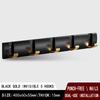 Black Golden Robe Hooks Folding Towel Hanger Nail Free Installation Wall Hooks Coat Clothes Holder Rack Coats 1-6 Hook Bathroom