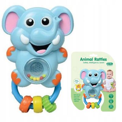Interactive Sensory Rattle Elephant For Babies Sound Light