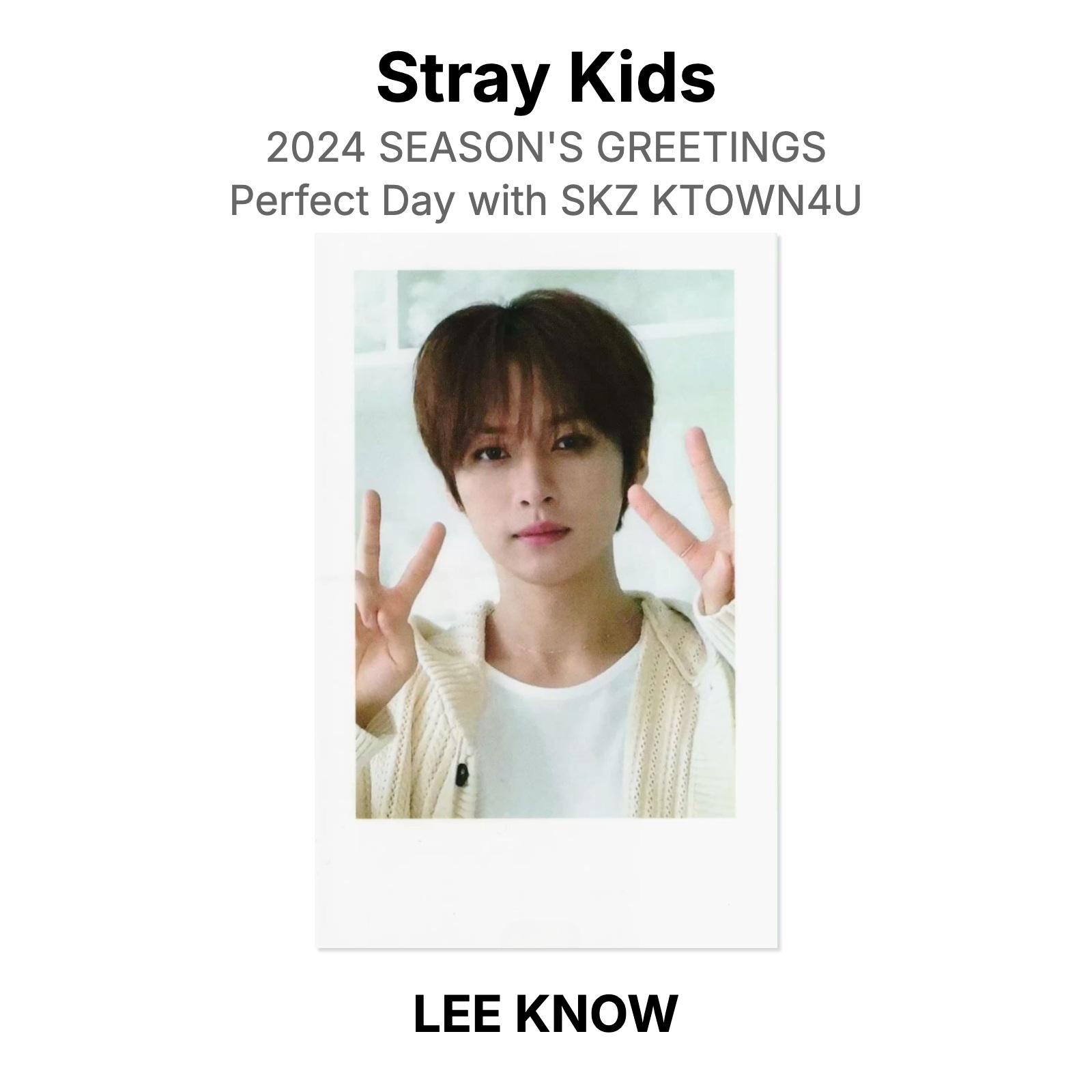 Stray Kids 2024 SEASON S GREETINGS Perfect Day with SKZ KTOWN4U Official Photocard LEE KNOW