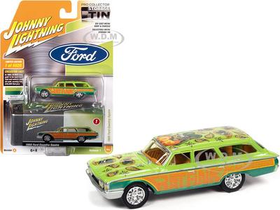 1:64 Rat Fink 1960 Ford Country Squire GrünOrange Rat Fink Miniaturauto