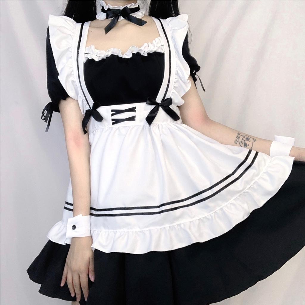Plus Size Maid Outfit Mobile Game Cosplay Uniform Cute Girl Dress Sub