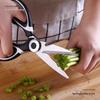 Multi-Functional Stainless Steel Kitchen Scissors for Cutting Meat, Chicken Bones & Nuts
