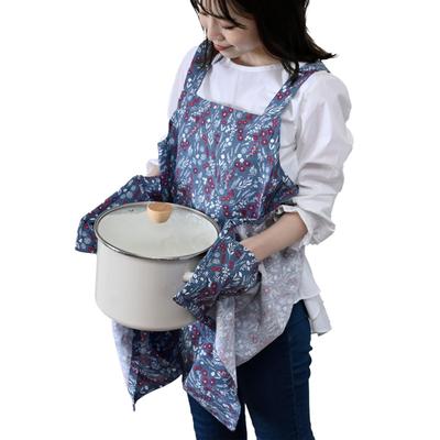 [Rep] Mittens Integrated Apron Fiori Blue 555057-NPS – Apron