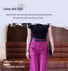 Women's Summer Drapey Wide-Leg Suit Pants, 2025 New, Versatile & Casual, Thin Nine-Point Straight Fit