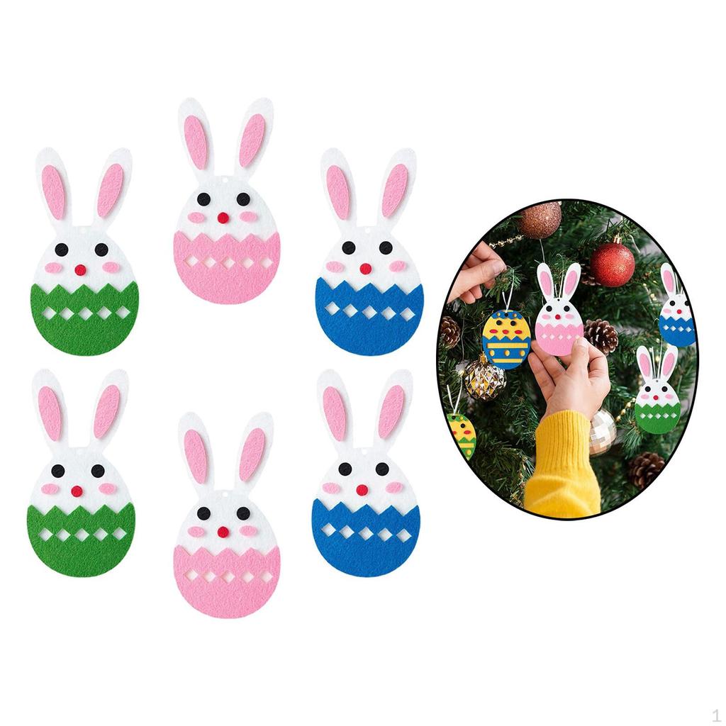 6 Pcs Easter Ornaments Hanging Decorations for Props Decoration