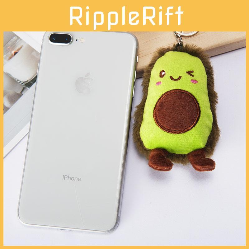 Adorable 8cm Avocado Plush Toy Keychain Soft Pp Cotton Filled Short Plush Childrens Gift