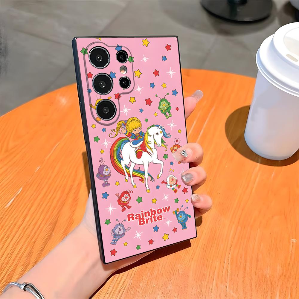 

Cute Rainbow B-BriteS Phone Case For Samsung S25 Ultra S24 S23 Fe S22 S20 S21 Plus A54 A34 A53 A16 Back Cover Samsung s25