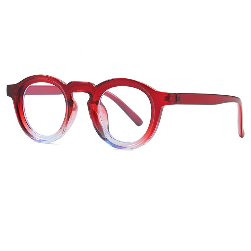 European Street Style Retro Oval Frame Anti-Blue Light Glasses