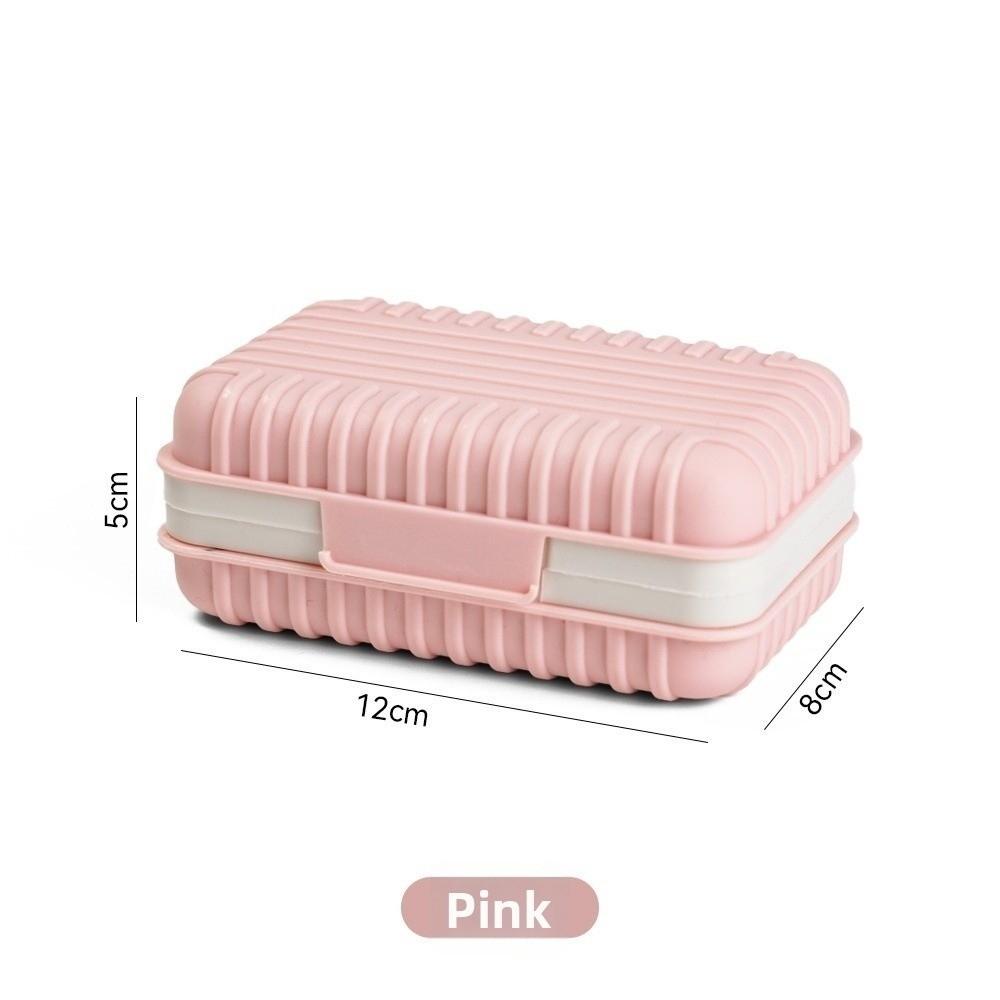 Drainable Design Travel Soap Dish Waterproof Soap Dish Portable Plastic Soap Box  for Travel Use