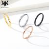 Unisex Minimalist Diamond-Cut Tungsten Steel Ring - Fashion Stacking Plain Band In Tungsten Gold