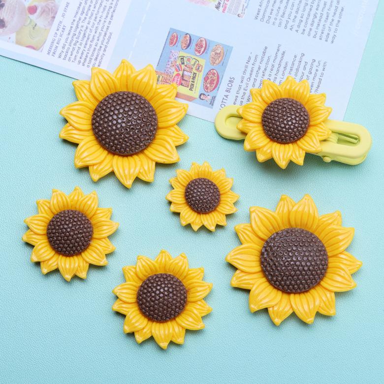 Glossy Sunflower Resin DIY Kit: Phone Case, Hair Clip, Jewelry