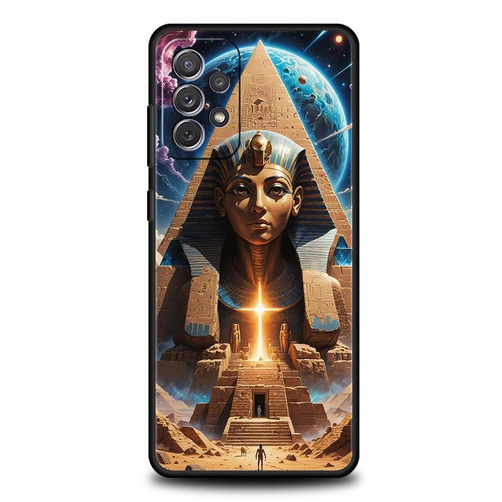 Ancient Egypt Egyptian God pyramid Case For Samsung A15 A13 A51 A71 A41 A31 A21S A03S A05 A35 A55 A23 A25 A33 A53 A73 5G Cover